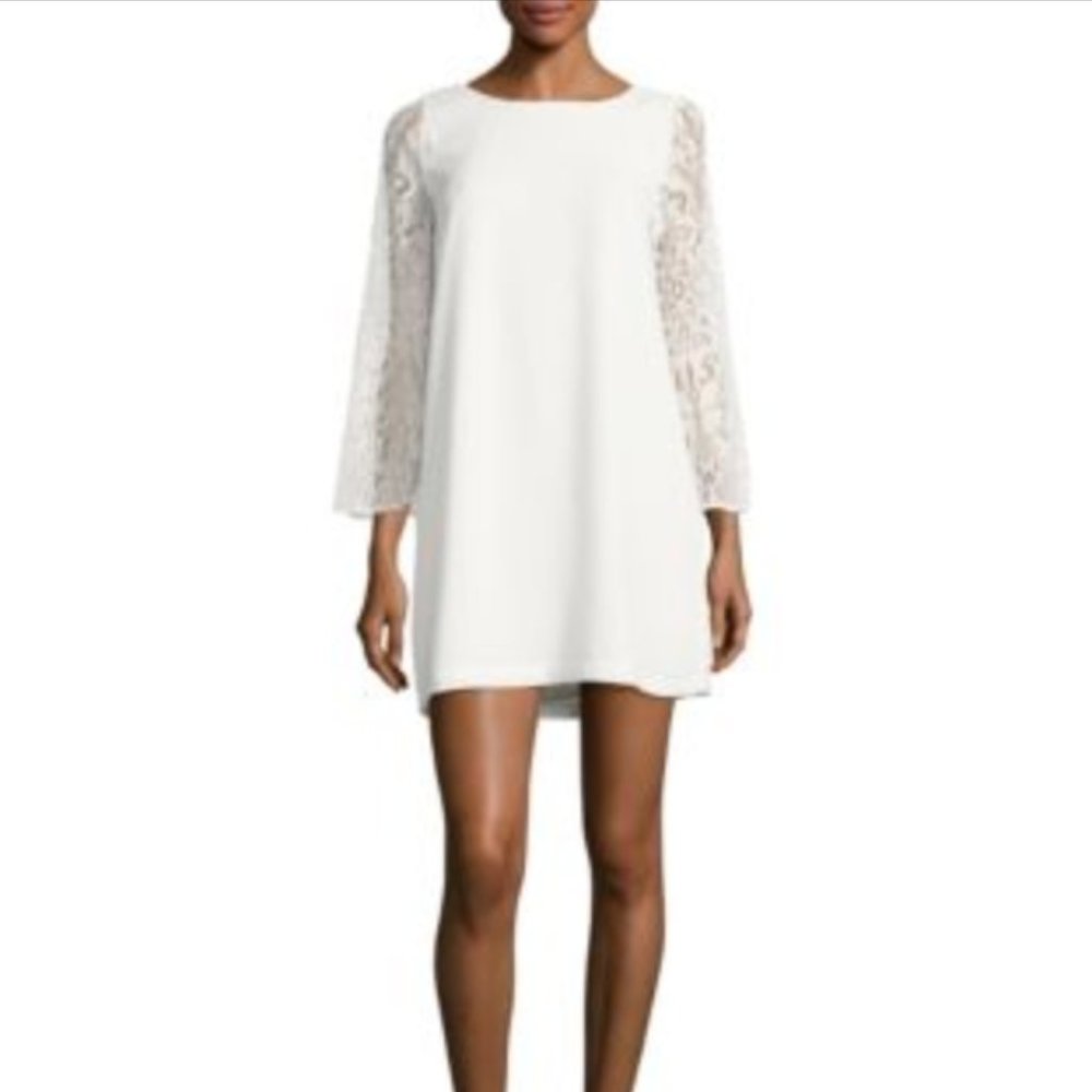 BB Dakota • long sleeve white dress